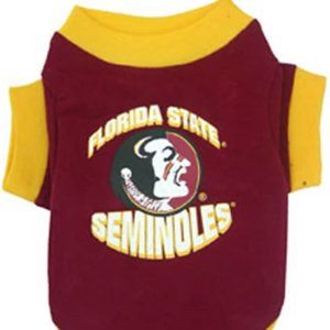 HOST PIC! FLORIDA STATE SEMINOLES DOG/CAT TEE NEW